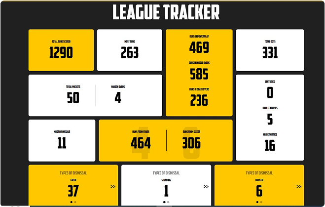 Cricket Players Grid